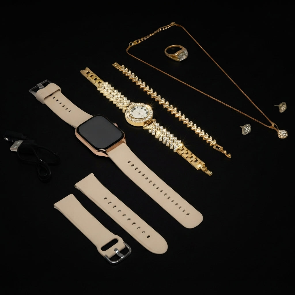 A58 Plus 6 in 1 - Smartwatch For Women | Best Quality Smart Watch For Girls | Perfect For Gift