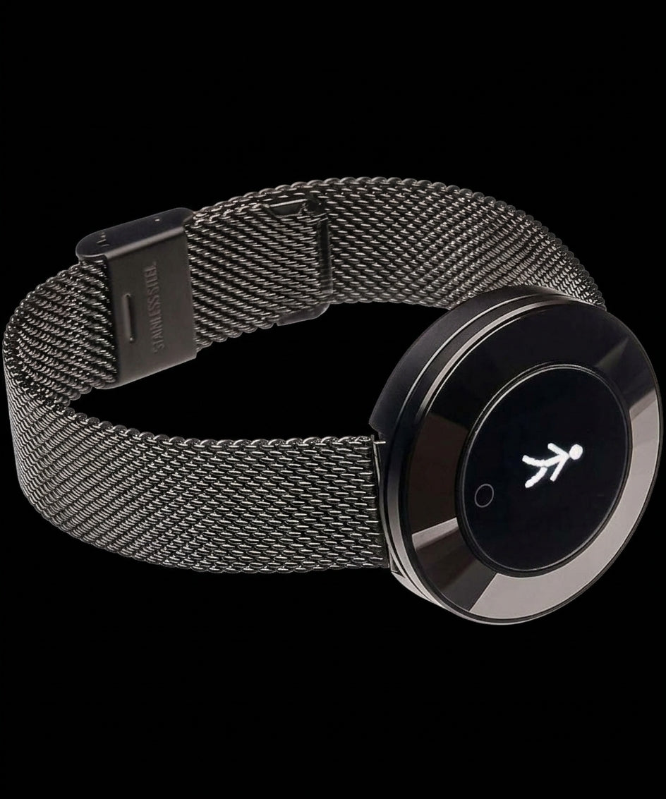 Ladies Smart Watch with Mesh Strap – Stylish Digital Wristwatch - Black Color