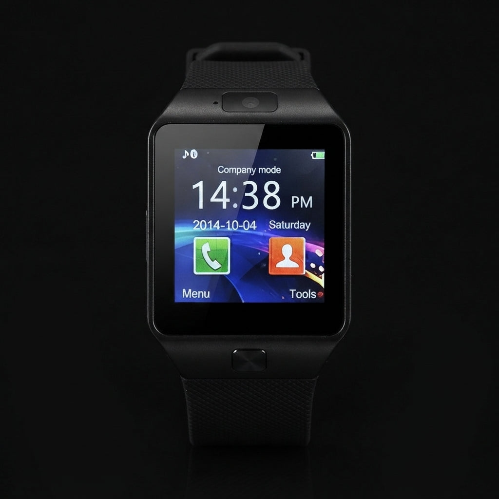 DZ09 Smart Watch 1.99" Bluetooth Calling Smartwatch – Heart Rate & Sleep Monitoring, IP67 Waterproof, Wireless Charging Smart Watch for Men & Women | PTA APPROVED (Black)