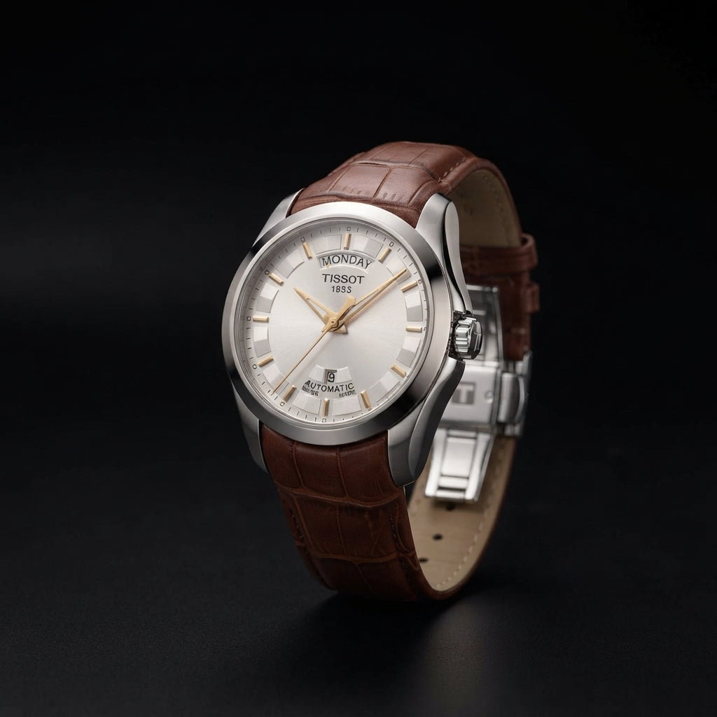 Tissot Men's Automatic Style Watch - Leather Strap