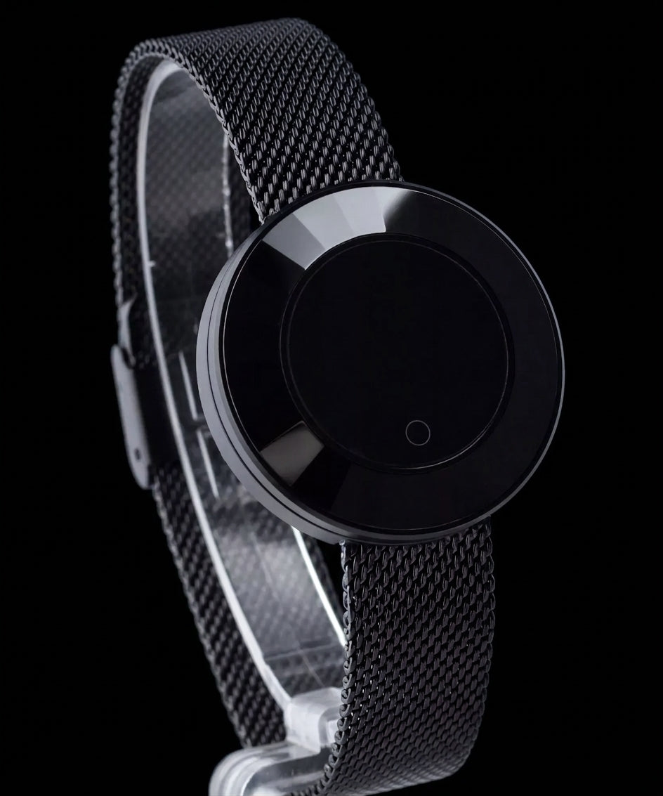 Ladies Smart Watch with Mesh Strap – Stylish Digital Wristwatch - Black Color